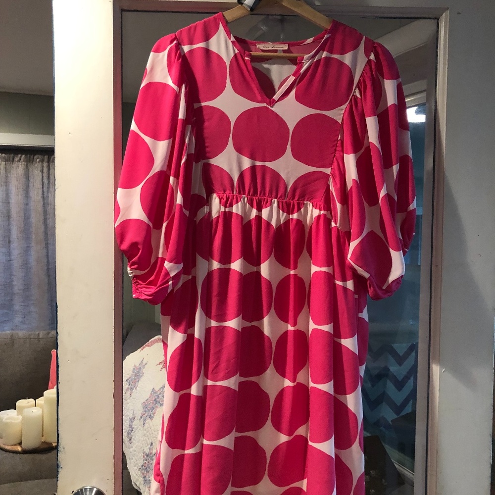 Modern print 60’s inspired dress